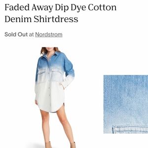Super cute Steve Madden Denim Dress. Would also make a cute Denim Shaket